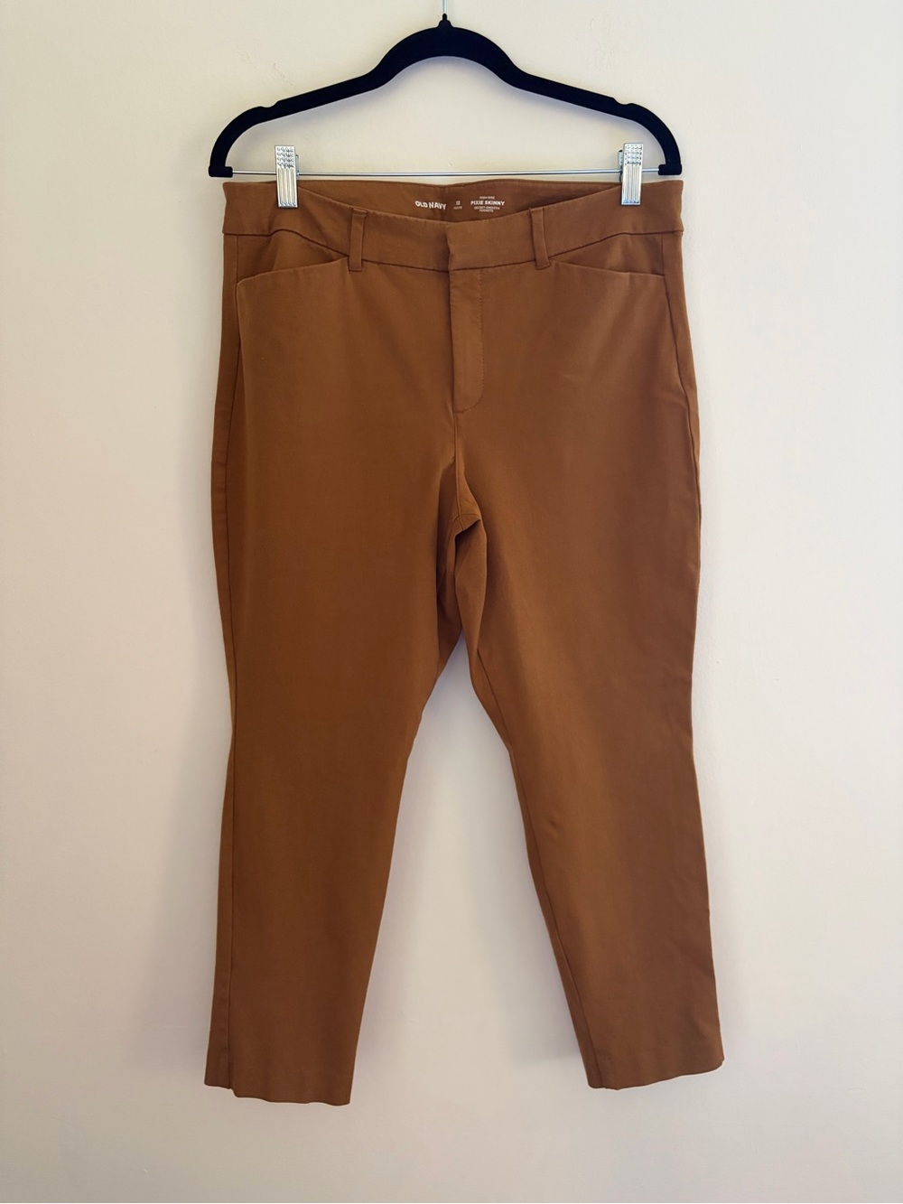 Old Navy Women's High-rise petite skinny Chinos - Camel Brown 12 petite